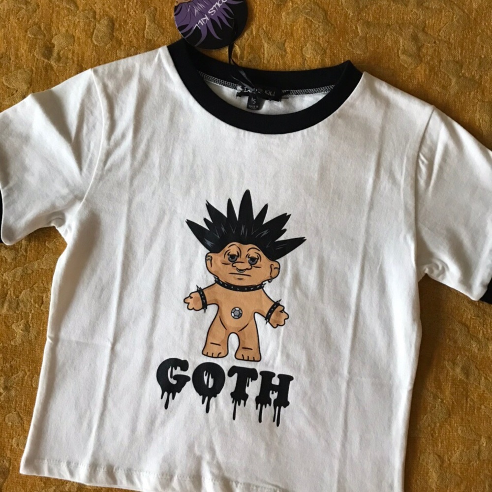 GOTH troll shirt- new with tags!